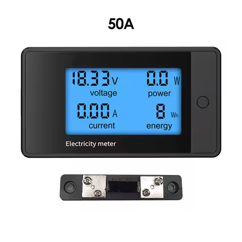DC8-100V 20A 100A LCD Digital Volt Watt Power Meter Ammeter Voltmeter voltage meter Energy Voltmeter