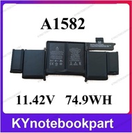 แบตเตอรี่โน้ตบุ๊ค ของแท้ ORIGINAL Mac Book PRO RETINA 13 A1502 สำหรับเครื่องปี 2015 A1582