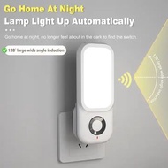 智慧型 LED 運動感應壁插無線充電夜燈 USB 充電可自動開關人體感應燈（歐盟插頭）3rdckp ofyckp  Intelligent LED Motion Sensor Wall Plug Wi