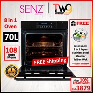 [FREE SHIPPING + GIFT] SENZ 108 Auto Menu 70L All in 1 FlexiSteam Pro intelClean Oven SZ-SOV70108