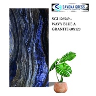 granit lantai,dinding 60x120 SavonaGress Wavy Blue Glazedpolish
