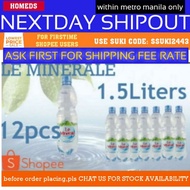 Le minerale water 1500ml x12pcs delivering metromanila only