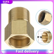 [SUFA]M22 15mm Male Thread To M22 14mm Female Metric Adapter Pressure Washer Brass