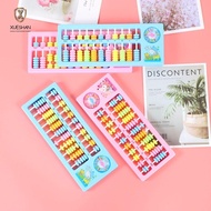 XUESHAN Abacus Calculation, Plastic 7 Beads Mental Abacus Calculation, Puzzle Toy 11 Column Abacus E