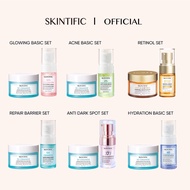 SKINTIFIC 2pcs Set With Serum Paket Skincare Skin Barrier Repair Moisture Gel Glowing Anti Acne Seru