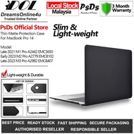 Matte Ultra Slim Light Weight Hard Cover Case for Latest MB Pro 14 2021 2023 M1 M2 M3 Pro A2442 A277