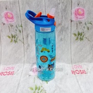 SMIGGLE junior Animals Children's Drinking Water Bottle with silicone Straw 750ml BPAFREE