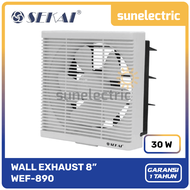 Sekai WEF-890 Wall / Dinding / Exhaust Ventilating Fan 8 Inch / 8" / 20 cm WEF 890 / WEF890 - Putih