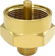 Uenede 1LB Propane Gas Bottle Refill Adapter, 1/4 NPT Male to 1"-20 Female, Brass Universal Fittings