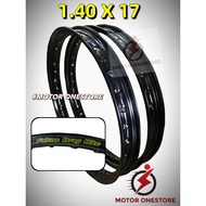 ALOI RIM HITAM FALCON ORI THAILAND ALLOY RIM 1.40X17 ALLOY RIM GELUNG 1 SET= 2 PCS "MOTOR ONESTORE"