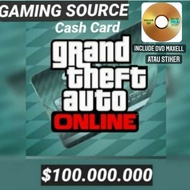GTA 5 Online DVD PC + BONUS Game Shark Cash Card Uang not Mod