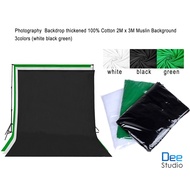 Photography Backdrop thickened 1 Cotton 2M x 3M Muslin Background 3colors 1 3 Colors