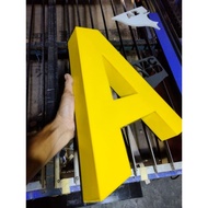 Acrylic embossed letters (non-LED)