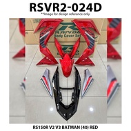 RAPIDO COVER SET CUSTOM HONDA RS150 V1/V2/V3 MERAH PURBA