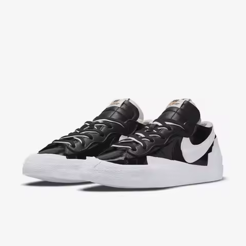 Nike genuine Blazer Sacai Unisex Low-Top Casual Sneakers DM6443-001
