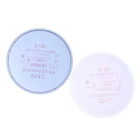 2Pcs 2135/2138 P3 R Particulate Filter With Nuisance Level For 6800 7502 6200 Series Respirator Dust