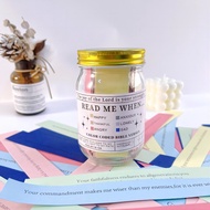 Christian Cards Jar Colorful Bible Verse Jar Handmade Prayer Wishing Bottle Best Wishes Note