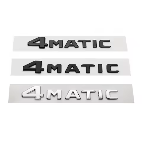 3D ABS Car Letters Rear Trunk 4Matic Logo Emblem Stickers Badge For Mercedes ML 320 CDI C300 GLK 220