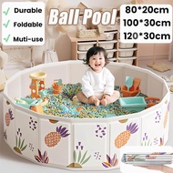 【24H】Ball Pool For Kids Foldable Indoor Outdoor Children Baby Ocean Ball Pit Pool Fence Playtent Non
