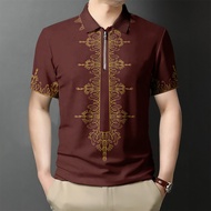 2025 Zipper Polo Shirt for Men Formal Polo Shirts for Men Asian Attire for Men Modern Barong for Men
