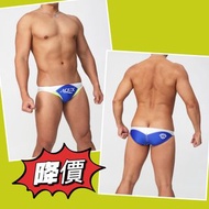 騎行泳褲AQUX藍色S號