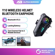 Alpha Borong Y10 Bluetooth Helmet Intercom Headset Waterproof Wireless Earphone Hands-free Speaker f