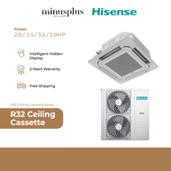 Hisense 360° Airflow Multiple Control Silent Air Duct Air Conditioner (2-5HP) - Ceiling Cassette Series