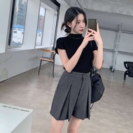 Tailored Pleated Skort Shorts  Premium Tailored Line