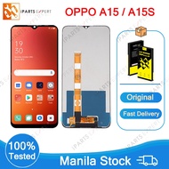IPARTSEXPERT LCD For OPPO A15 LCD OPPO A15S LCD Display Touch Screen Full Panel Repair Part