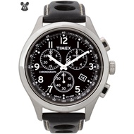 TIMEX T2M552 Men's Watch T Series Racing Chronograph 42mm Leather Strap Black *Original