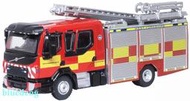 1/76 OXFORD Volvo FL 西約克郡 緊急 消防 泵車仿真模型合金消防