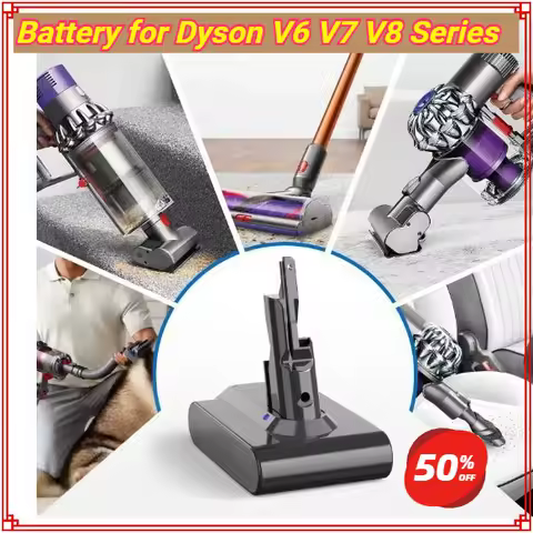 Battery for Dyson V6 V7 V8 Series DC62 SV11 SV10 Handheld Vacuum Cleaner Spare Battery Replacement B