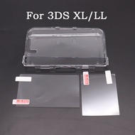 Plastic Clear Crystal Shell Skin Case Cover For New 2DS 3DS XL LL NDSL For DSi NDSi XL LL Screen Pro