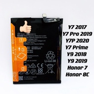 OEM Battery For H0NOR 7, honor 8C, y9 2019, y9 2018, y7Prime, y7p 2020, y7 Pro 2019, y7 2017 HB40668