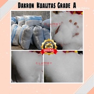 PROMO DAKRON KUALITAS HTH TERBAIK | DAKRON ISI BANTAL HOTEL | SILICON | ISI BONEKA BANTAL EMPUK | da