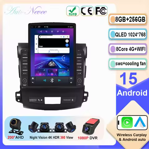 9.7" Android Car Radio For Mitsubishi Outlander Xl 2 2005-2012 Car Radio Stereo Multimedia Video Pla