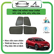 Vinfast car sunshades VF7, VF6, VF5, VF3, E34, VF8, magnetic sunshade according to the car, set of 4