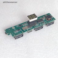 alittlesearcer 3USB Charger Board 3.7V 5V 2.1A Step Up Boost Module Mobile  18650 Charging Module DIY Parts EN