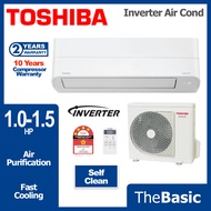 TOSHIBA 1.0hp - 1.5hp Hybrid Inverter Air Cond R32 Air Conditioner ( RAS-H10B2KCV2G-M / RAS-H13B2KCV