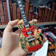 Miniature Guitar gibson lespaul Attribute GUNS N ROSES 1.4 Scale free stand