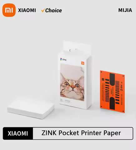 Original Xiaomi ZINK Pocket Printer Paper Self-adhesive Photo Print 50pcs Sheets Xiaomi 3-inch Mini 