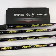HASAMU RAPID PE3-6 ONE PIECE SPINNING/CASTING HOLLOW FISHING ROD
