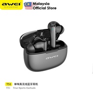 Awei T51 True Wireless Earbuds Sport Earbuds HiFi Music Earphone Headphone Awei Bluetooth Earbuds