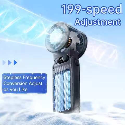 Rechargeable Handheld Cooling Fan F5 Pro 199 Adjustable Speeds 6H Rapid Cooling Portable Mini Fan Ou