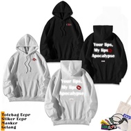 [REFLECTIVE VERSION] HOODIE YOUR LIPS MY LIPS APOCALYPSE VERSION