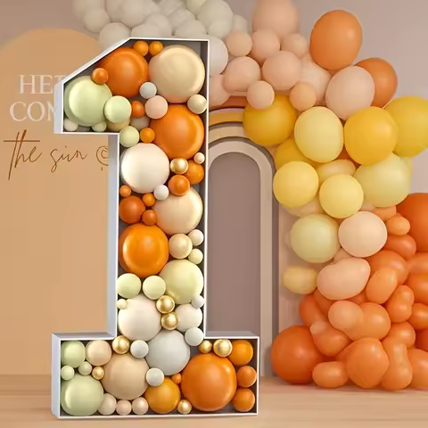 1PC 73cm/28.74inch Marquee Balloon Frame KT Board Numbers 0-9β Large 3D Standee for Birthdays, Anniv