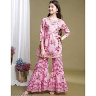 (Pre-Order) Curly Tales Trendy Floral Printed Sharara Suits for Girls (New Arrival)#FreeShipping#