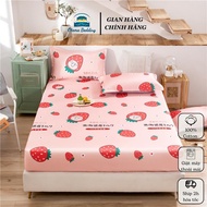 Bộ 3 món ga giường kèm vỏ gối cotton poly drap bo chun đủ mọi kích thước Otama Bedding