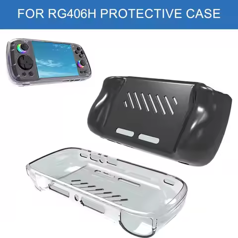 For ANBERNIC RG 406H Consoles TPU Silicone Transparent Shockproof Protective Cover For Anbernic RG40