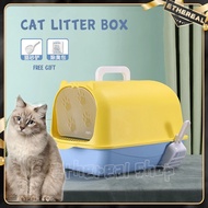 Fully Enclosed Cat Potty Pet Litter Box Kitty Splash-proof Toilet Indoor Cleaning Sand Cat Supplies